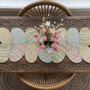 Handmade Beaded Table Runner, Celebration Festive Party Tabletop Décor