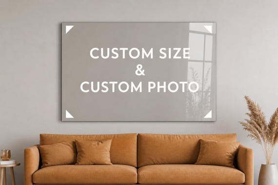 Custom Tempered Glass Wall Art, Personalized Photo on Glass Print Made Just for You