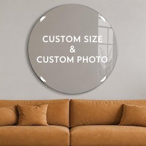 Custom Tempered Glass Wall Art, Personalized Photo, Custom Size Print