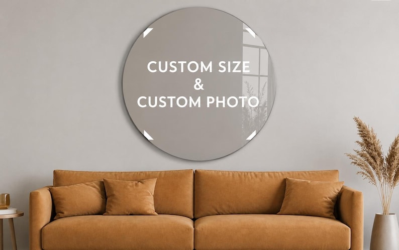Custom Tempered Glass Wall Art, Personalized Photo, Custom Size Print