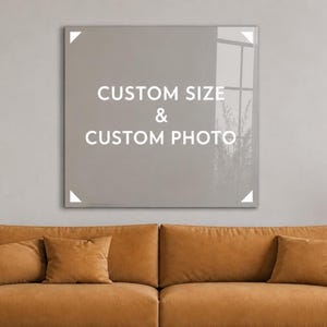 Custom Tempered Glass Wall Art, Personalized Photo, Custom Size Print