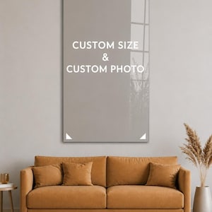 Custom Tempered Glass Wall Art, Personalized Photo, Custom Size Print