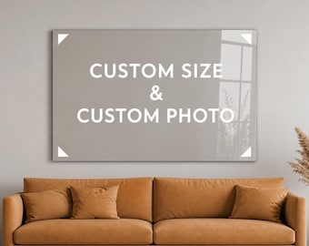 Cuadro decorativo de vidrio templado personalizado, foto personalizada, impresión a medida.