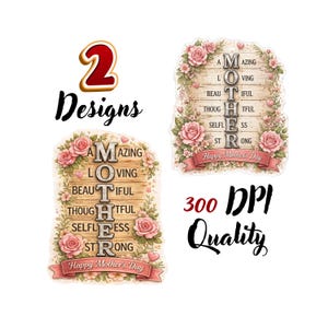 Mother Definition Typography PNG, Mother’s Day Roses Design, Mom Gift PNG, Mothers Day Shirt Design, Mom Quote PNG, Sublimation File