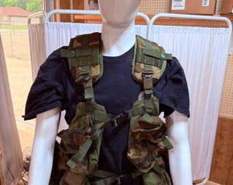 USGI militair verbeterd tactisch dragend vest Woodland 8415-01-296-8878