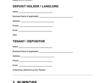 Sjabloon voor borgovereenkomst | Huurwaarborgcontract | Huurderswaarborgovereenkomst | Bewerkbaar PDF-, DOC- en Word-bestand | Direct downloaden