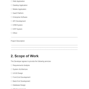 Software Doc, Dev Contract, App Contract, Legal Form, Business Doc, Doc Template, Pdf Template, Client Agree, Code Contract, Tech Service, Developer, IT Contract, Editable Form