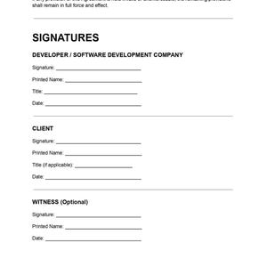 Software Doc, Dev Contract, App Contract, Legal Form, Business Doc, Doc Template, Pdf Template, Client Agree, Code Contract, Tech Service, Developer, IT Contract, Editable Form