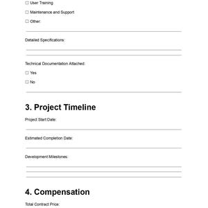 Software Doc, Dev Contract, App Contract, Legal Form, Business Doc, Doc Template, Pdf Template, Client Agree, Code Contract, Tech Service, Developer, IT Contract, Editable Form