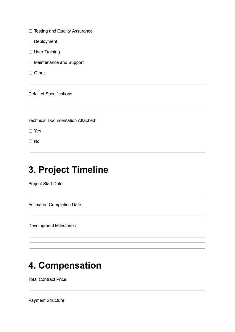 Software Doc, Dev Contract, App Contract, Legal Form, Business Doc, Doc Template, Pdf Template, Client Agree, Code Contract, Tech Service, Developer, IT Contract, Editable Form
