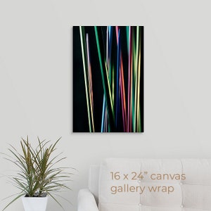 Knitting Needles Photo 1, Abstract Photography, Colorful Fine Art Print, Still Life, Housewarming Gift, Framed, Canvas, FREE SHIPPING 16x24" CANVAS WRAP