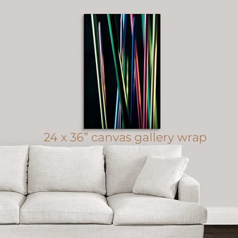 Knitting Needles Photo 1, Abstract Photography, Colorful Fine Art Print, Still Life, Housewarming Gift, Framed, Canvas, FREE SHIPPING 24x36" CANVAS WRAP