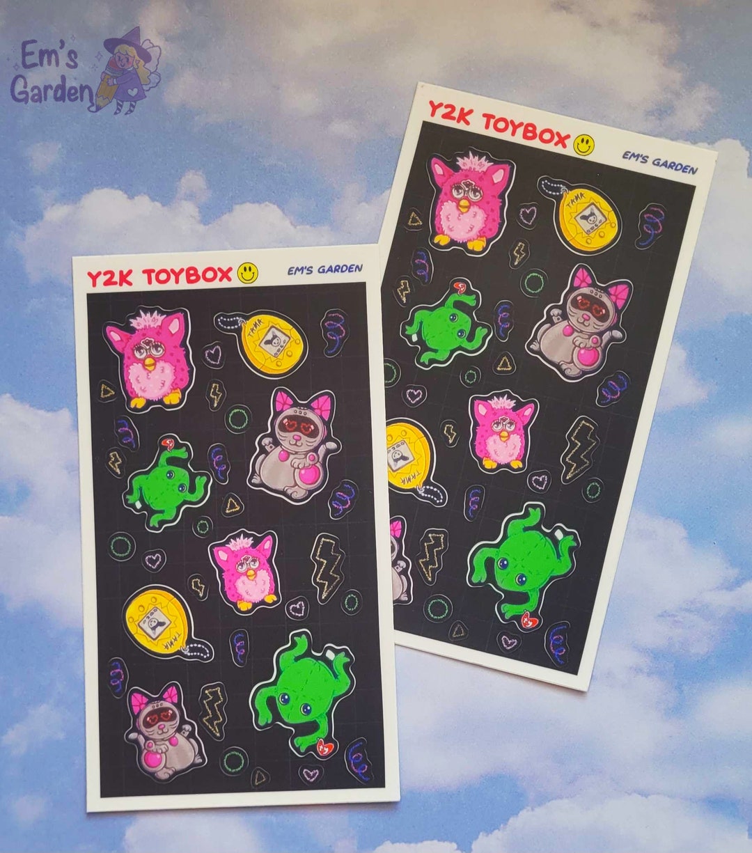 Y2K Toybox Nostalgic Furby 2000s 90s Vinyl Waterproof Etsy