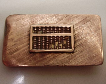 Vintage Estate 14KT Yellow and Rose Gold Unique Money Clip