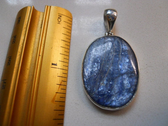 Sterling Silver Blue Kyanite Pendant - image 2