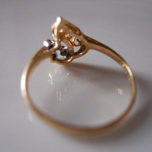 14K Gold and Diamond Ring image 4