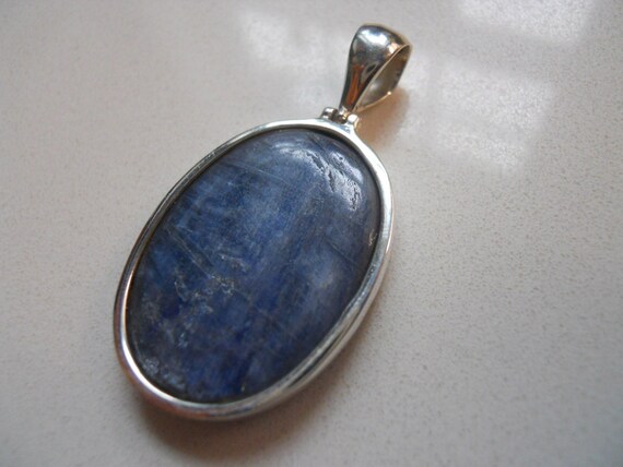 Sterling Silver Blue Kyanite Pendant - image 1