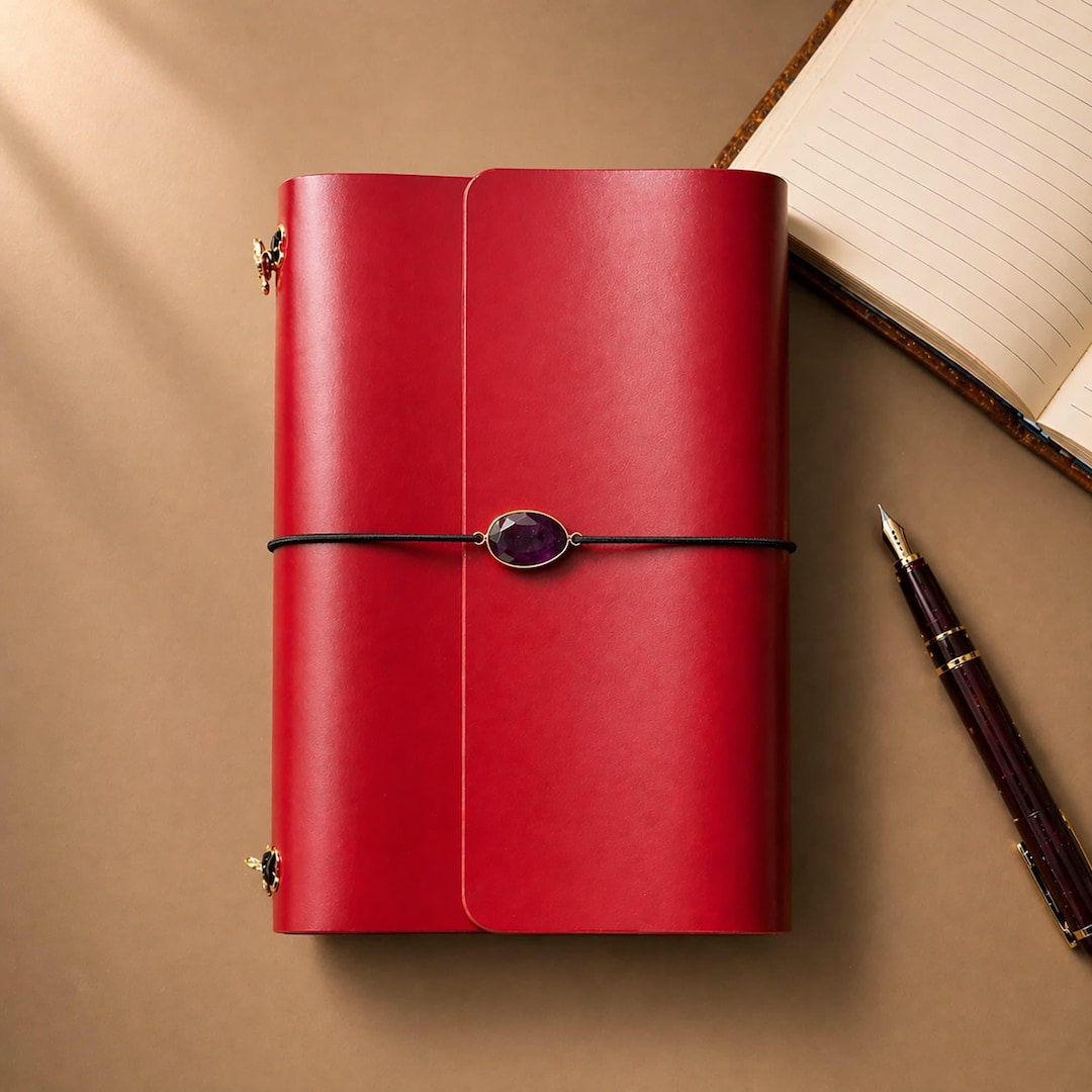 Personalized Leather Travelers Notebook A5, Full Grain Vegetable Tanned ...