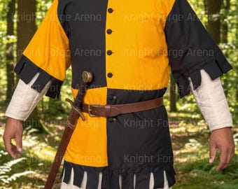 Handcrafted Medieval Viking Knight's Surcoat KFA-1013 | Authentic Reenactment Tunic & Tabard