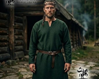 Medieval Norse Wool Tunic – Viking Costume for Ren Fairs, Cosplay & Reenactments (KFA-1080)
