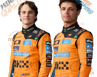MCLAREN 2026 Go Kart Racing Suit, 2-Layer F1 Performance, Custom Name/Number (Ships Worldwide)