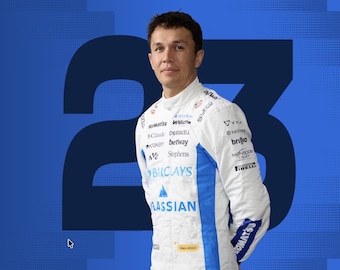 Alexander Albon F1 Go Kart Racing Suit, CIK/FIA Level 2, Custom Jump Suit