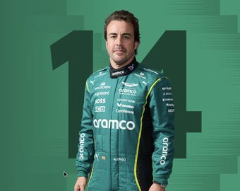 Fernando Alonso F1 Go Kart Racing Suit, CIK/FIA Level 2, Custom Jump Suit