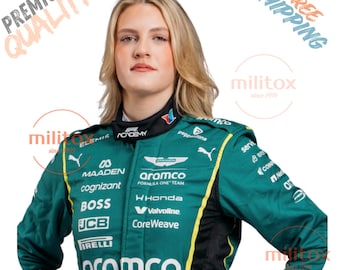 Mathilda Paatz F1 ACADEMY 2-Layer Karting Racing Suit, Custom Name/Number/Flag Included, Latest Women,Ladies ,Girl Go kart Jump Suit