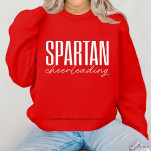 Spartan Cheer Script SVG PNG Cut File Fall Sports School Mascot Design ...