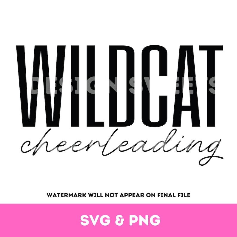 Wildcat Cheer Retro Wavy Font Bubble Letters SVG PNG PDF - Football ...