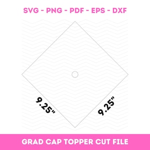 Downloadable Cap Topper Graduation Topper for Decorated Grad Cap Custom Grad Topper Customizable Grad Cap Decoration Grad Cap Topper SVG PDF