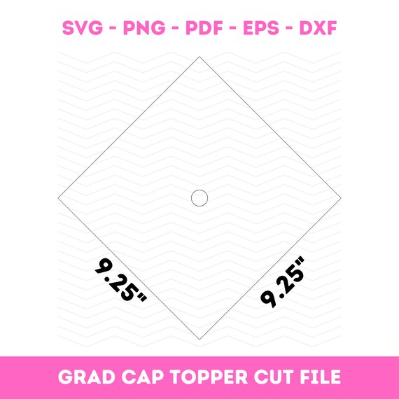 Downloadable Cap Topper Graduation Topper for Decorated Grad Cap Custom Grad Topper Customizable Grad Cap Decoration Grad Cap Topper SVG PDF