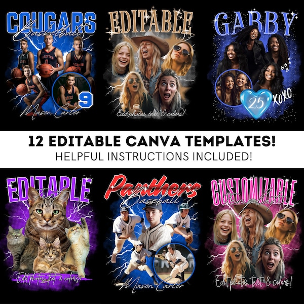 Custom Bootleg Tee Template Canva Etsy Custom Bootleg Tee Template Canva Etsy