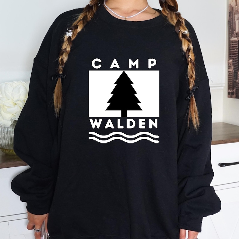 Camp Walden Logo Editable Canva Template Bach Camp Tshirt Logo