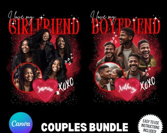90s Bootleg Rap Couples Shirt DIY Template (Canva)