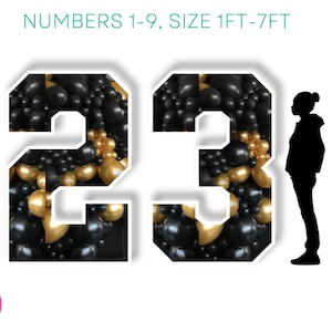 Marquee Numbers Template Large Number Template Print and Cut Oversized Marquee Numbers Template Large Number Template Print and Cut Oversized