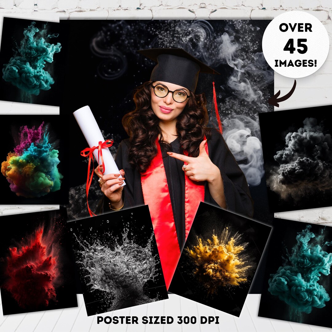 Powder Backdrop PNG Smoky Background Bundle Exploding PNG Lot Abstract ...