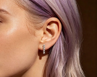 Row Of Beads Stud Earrings Best Seller,birthday gift,gift for love