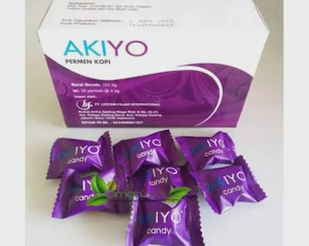 Caramelos de café con ginseng Akiyo - Refuerzo de resistencia (25 unidades/caja)