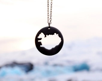 Iceland Necklace, Iceland Gift, Map of Iceland ,Iceland Map,Iceland Charm,Iceland Souvenir,Iceland Pendant,Iceland Outline/Iceland Jewelry