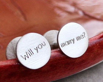 Will You Marry Me Boyfriend Proposal Cufflinks, Marriage Proposal By Girlfriend, Significant Other Proposal, Vows Renewal Husband To Be Gift