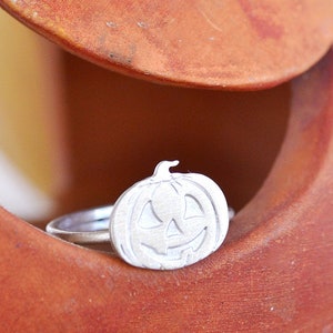 Pompoenring, Halloween-ring, Jack O&#39;Lantern Halloween-sieraden, Halloweencadeau, Oktoberring, Trick or Treat-cadeau, Spooky Halloween-feest