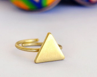 Triangle Ring,Triangle Jewelry,Geometry Ring,Geometry Jewelry,Pyramid Ring,Gift for Women,Everyday Ring/Birthday Gift/Best Friend Gift