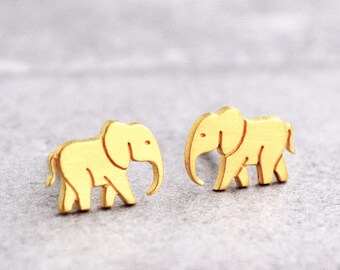 Elephant Jewelry Elephant Earrings Elephant Gifts Elephant Earrings in Silver Toned Metal Elephant Lover