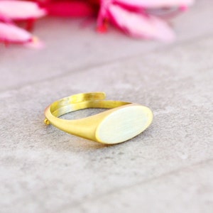 Chevalier Ring, Oval Ring, Initial Ring, Custom Signet Ring, Name Ring, Promise Ring, Womens Pinky Ring, Custom Coordinates ,Geometric