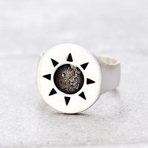 Sun Ring,Sunshine Ring,Sun Jewelry,Pinky Promise Ring,Summer Jewelry,Oxidized Rings,Silver Rings,Gift for Women,Chevalier Ring,Silver Jewelr