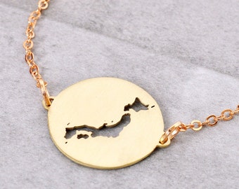 Japan Bracelet, Map of Japan, Japan Map ,Japan Souvenir,Japanese Gift,Japan Outline,Japan Jewelry,Japan Gift/Japan Charm/Japan Map Pendant