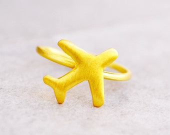 Plane Ring / Airplane Ring / Travel Gift / Aviation Jewelry / Travel Ring / Travel Jewelry / Gift for Women/Inspirational Gift/Traveler Gift