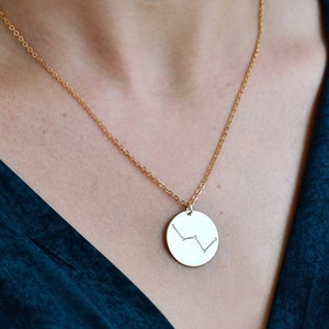 Kassiopeia Sternbild Halskette - Celestial Sternzeichen Schmuck