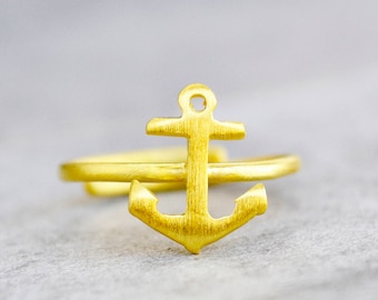 Anchor Ring,Sailor Ring,Gift for Women,Anker Ring,Mid Finger Ring,Chevalier Ring,Adjustable Ring/Birthday Gift/Finger Rings/Best Friend Gift